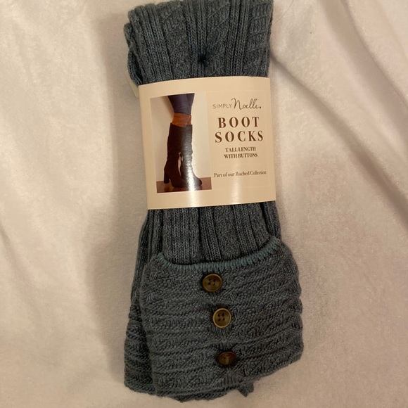 Simply Noelle Other - Simply Noelle Boot Socks Tall Length With Buttons